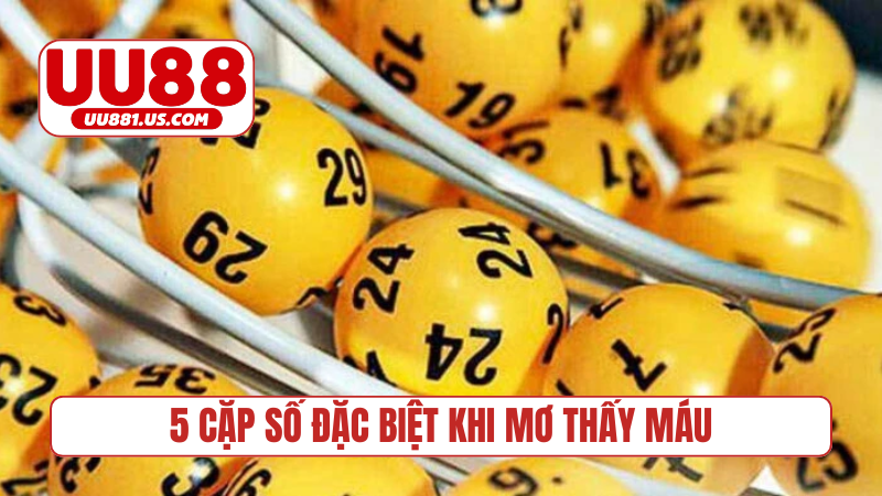 5 cặp số đặc biệt khi mơ thấy máu