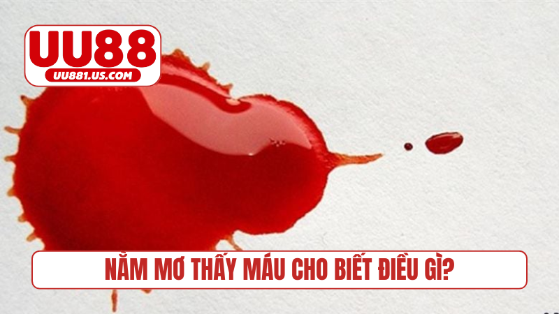 Nằm mơ thấy máu cho biết điều gì?